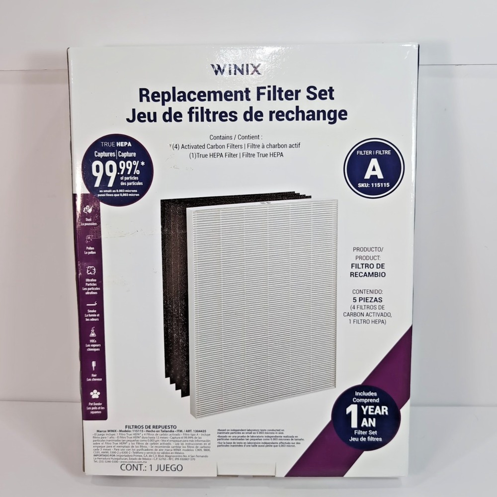 Winix OEM 115115 Replacement - Filter A - For C535 5300-2 6300-2 P300 5300 5500